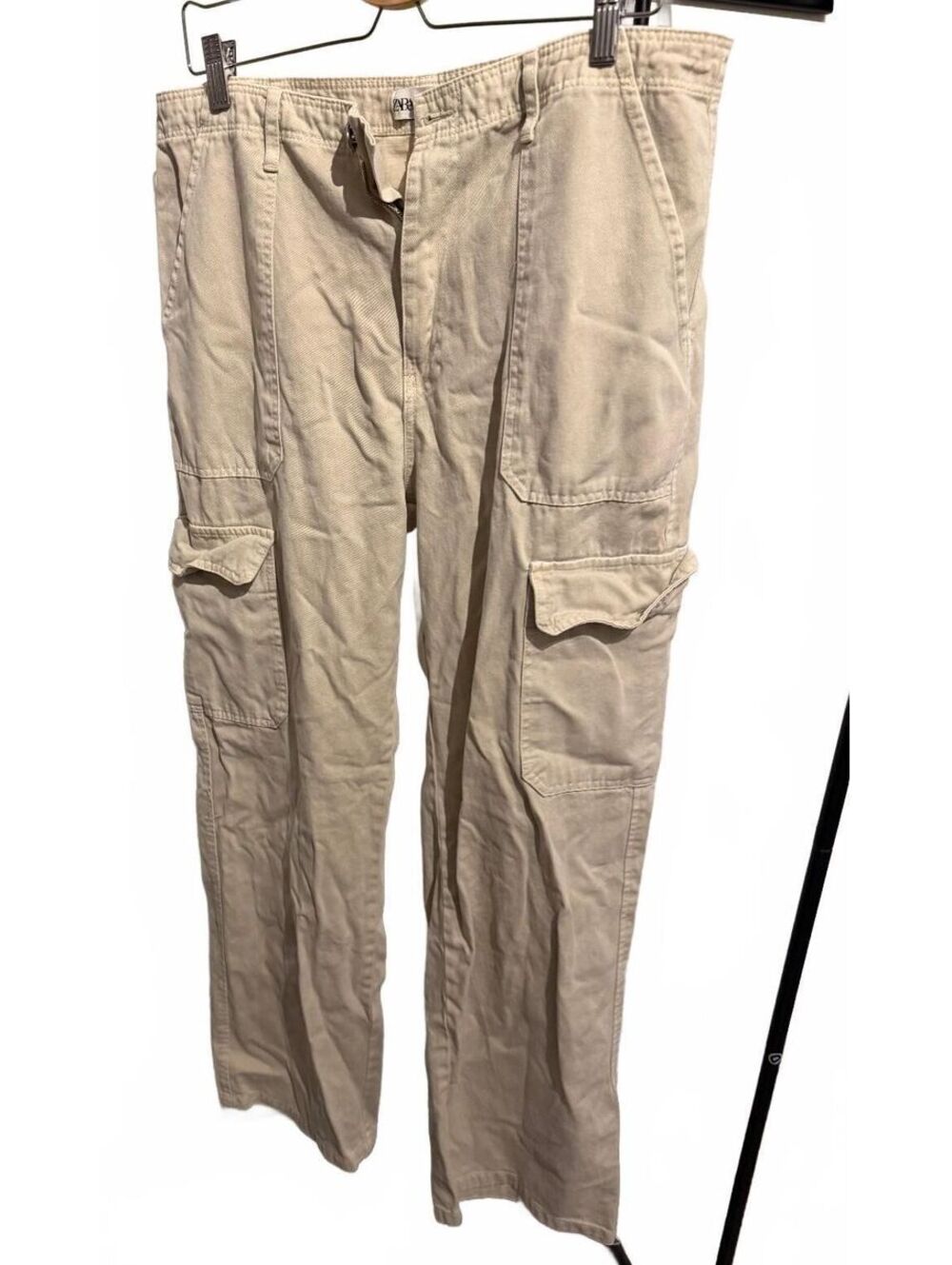 Zara Cream Cargo Pants